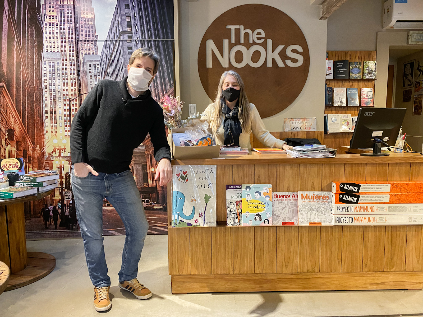 The Nooks: una librería sin vidriera con calidez de hogar