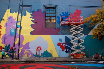 Arte urbano en el Abasto: suman murales al Corredor Biocultural