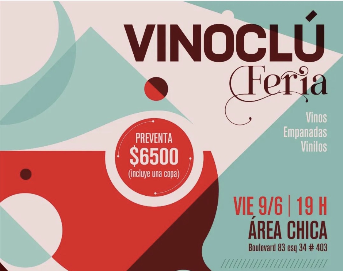 Feria Vinoclú: vinito, empanadas y vinilos