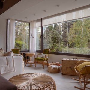 En Tandil. La hostería boutique que está emplazada dentro de un vivero