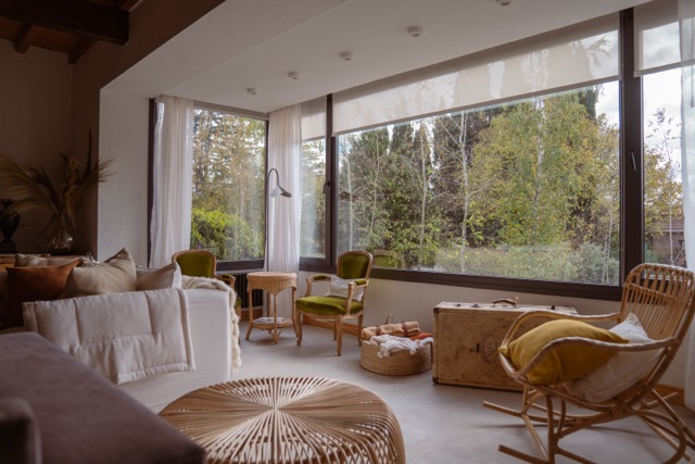 En Tandil. La hostería boutique que está emplazada dentro de un vivero