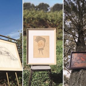 Arte en la plantación de Il Mirtilo: homenaje a Lino Palacio