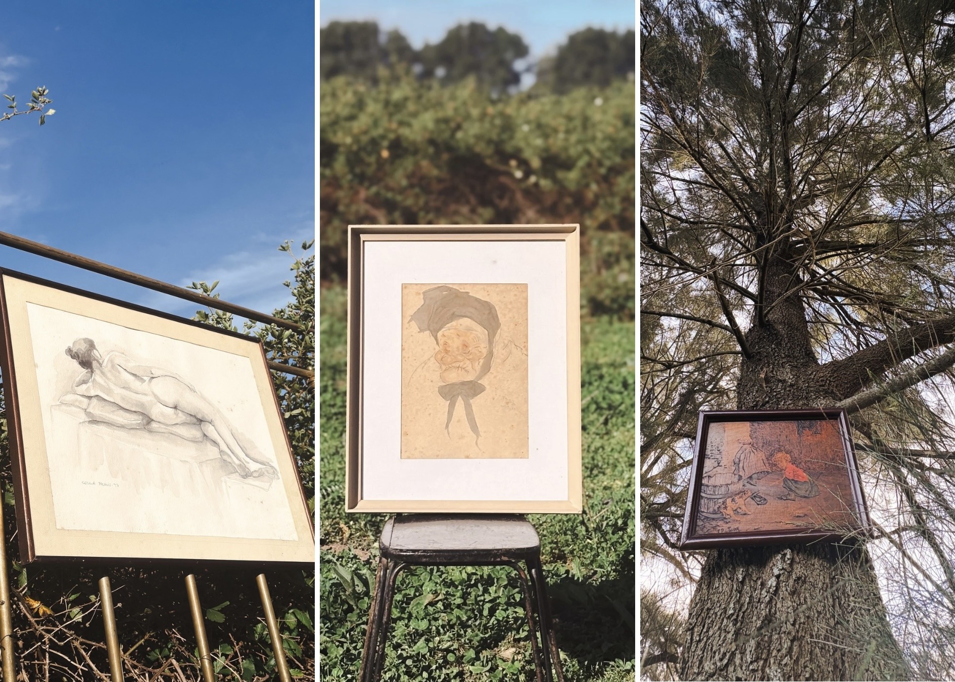 Arte en la plantación de Il Mirtilo: homenaje a Lino Palacio